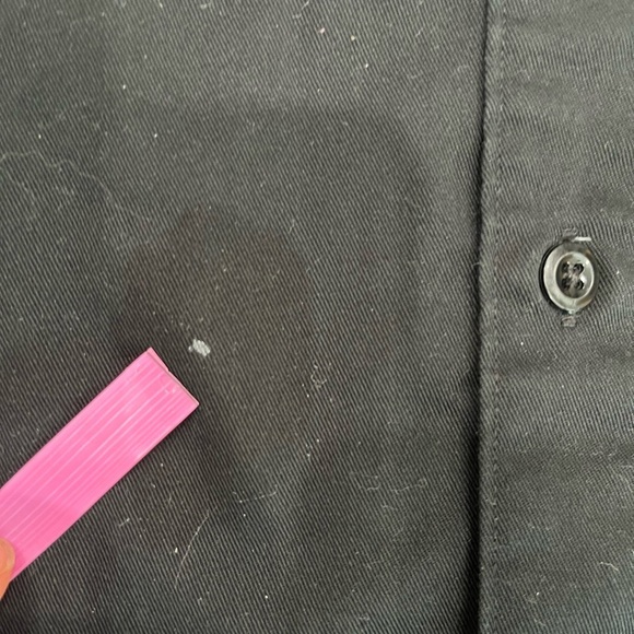 [2X]Carhartt Dark Black Button-Up SS Shirt 4 Pockets - Picture 7 of 7